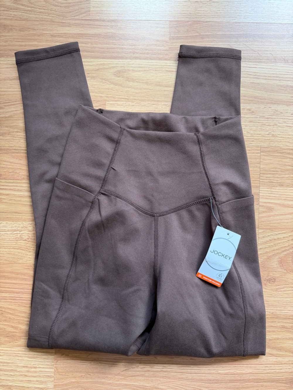 NWT jockey brown leggings